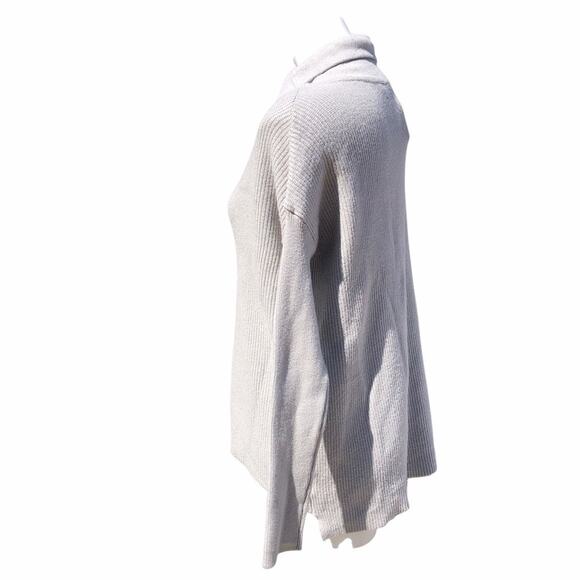 NWT Devotion by Cyrus cowl neck grey rib knit relaxed fit sweater size xxs - Picture 4 of 9